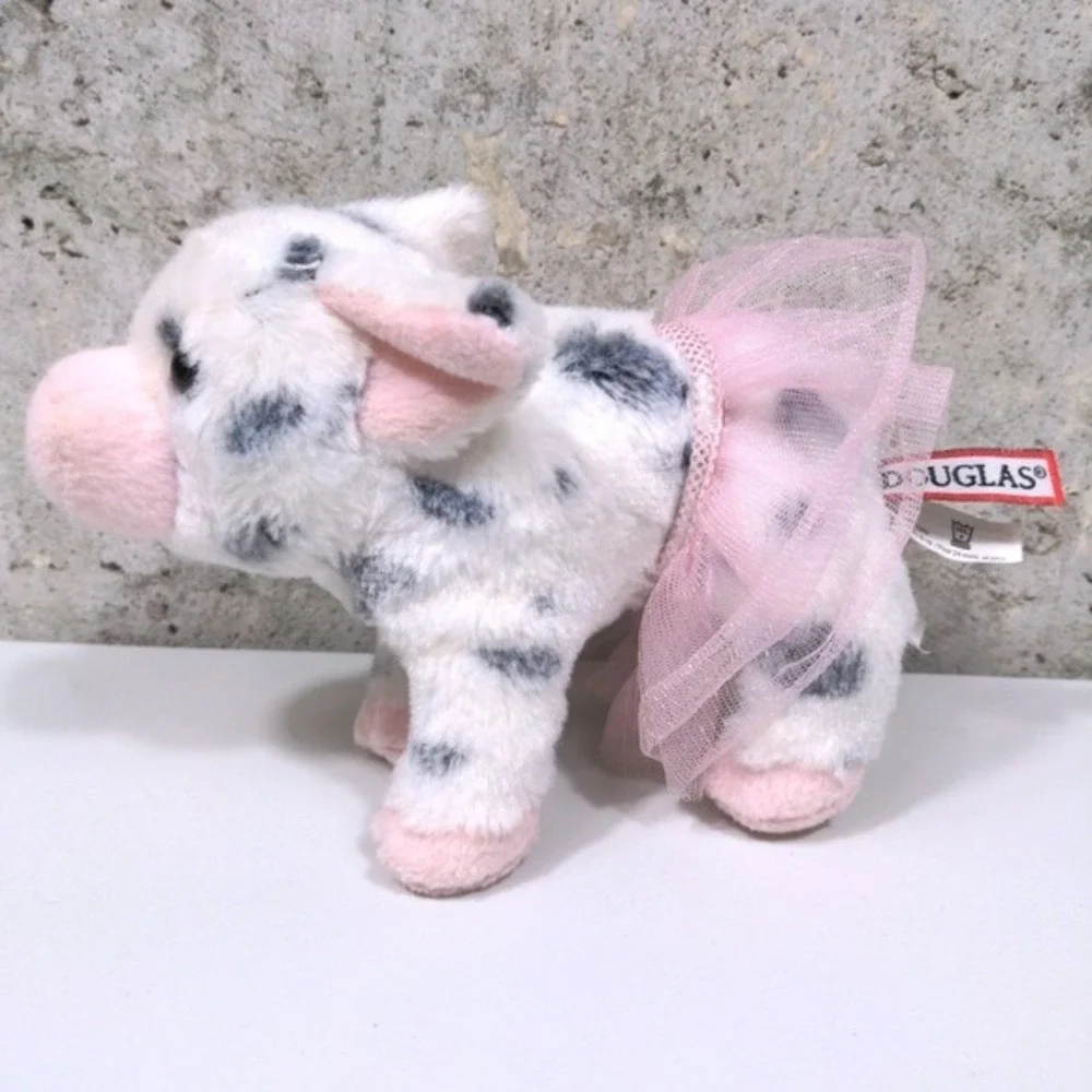 Douglas Cuddle Toys Loretta‎ Tutu Plush Spotted Piglet Ballerina Stuffed Animal